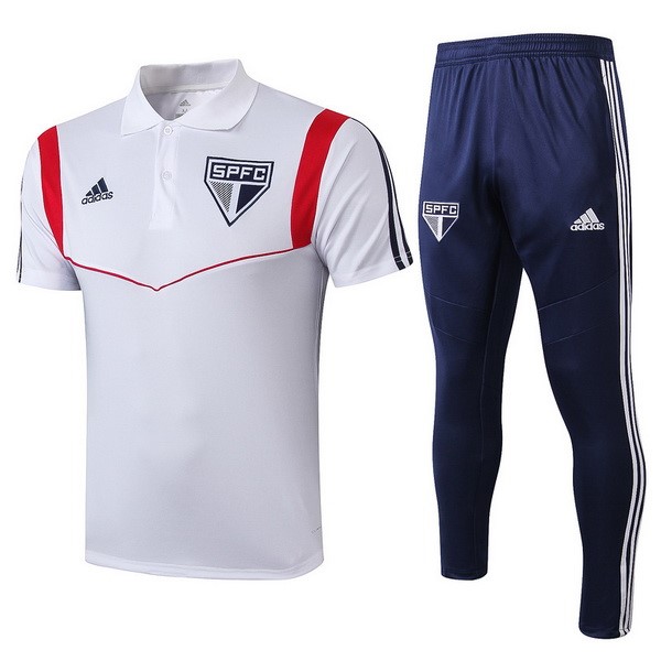 Polo São Paulo Conjunto Completo 2019-2020 Blanco Azul